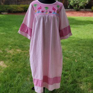 Quacker Factory Patio House Dress -  MuuMuu - Size MediumCOPY -